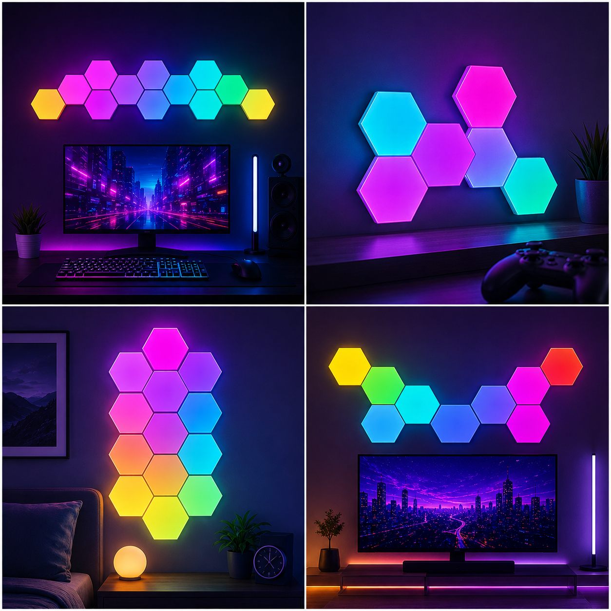 HexGlow™ RGB Wall Panels