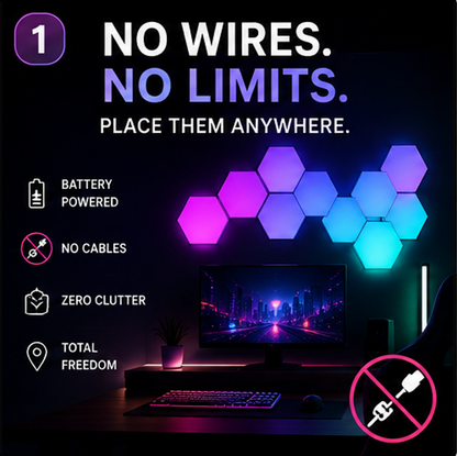 HexGlow™ RGB Wall Panels